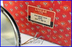 LUCAS Vintage P100-L Headlight 12 Chrome P100 Lamps Jaguar SS100 ORIGINAL