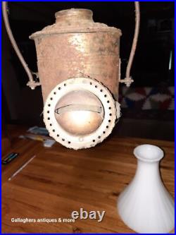 Lamp Shade Lot Antique Angle Lamp Burners ANGLE MFG CO NY Oil Lamp Parts Lot