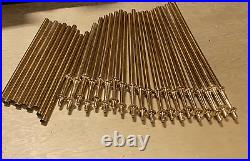 Lamp Solid Brass Parts Light Replacement Sticker with Finial Set Of 34