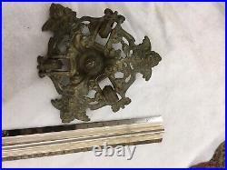 Large 1891 Hanging Oil Lamp Frame Woman on boats Parts