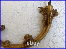 Large Antique European Decorative 15 Brass/bronze Chandelier Wired Arm # 2
