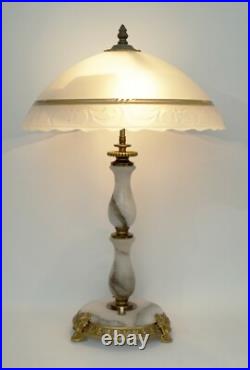 Large Elegant Art Nouveau Type Deco Desk Lamp Table Unique Piece
