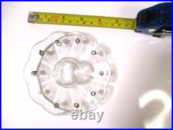 Large Lot Antique Glass Chandelier Parts Arms Bobeches Candle Cups Restoration