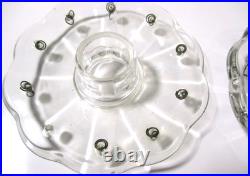 Large Lot Antique Glass Chandelier Parts Arms Bobeches Candle Cups Restoration