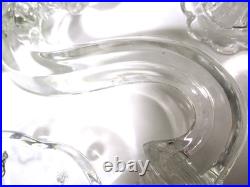 Large Lot Antique Glass Chandelier Parts Arms Bobeches Candle Cups Restoration
