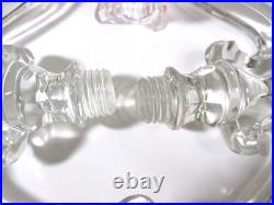 Large Lot Antique Glass Chandelier Parts Arms Bobeches Candle Cups Restoration
