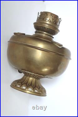 Large brass oil lamp for parts or refurbishment/ restoration