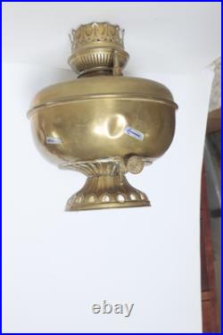 Large brass oil lamp for parts or refurbishment/ restoration