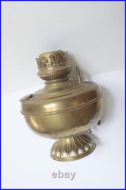 Large brass oil lamp for parts or refurbishment/ restoration