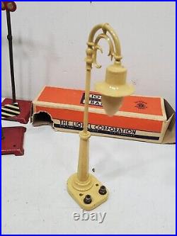 Lionel Vintage Train Set Accessories Model Railroad Antique Parts Lot Lamp Post