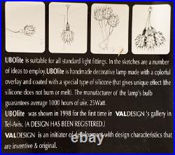 Lot 9 Original UBO VALDESIGN Silicone 1998 Y2K Spike Bulbs & Table Lamp+ READ