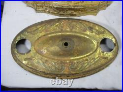 Lot Antique Ceiling Light Lamp Chandelier Gas & Electric Brass Cast Iron Parts
