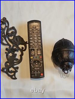 Lot Antique Victorian Hanging Oil Kerosene Lamp Counter Weight Cast Iron parts