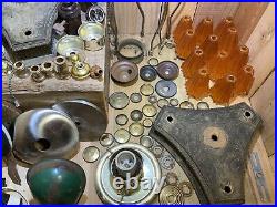 Lot Antique Vtg Chandelier Lamp Light Fixture Parts Repair Refurbish SALVAGE etc