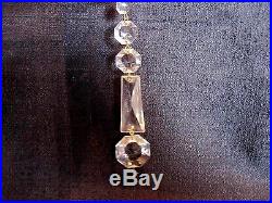 Lot Of 20 5 3/4 Long Antique/Vintage 5 Crystal Prisms Chandelier Lamp Parts