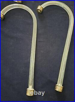 Lot Of 2 Pieces Murano Glass Arms For Chandelier And Lamp Parts Large