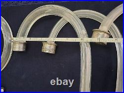 Lot Of 2 Pieces Murano Glass Arms For Chandelier And Lamp Parts Large