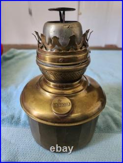 Lot Of Victorian Brass Oil Lamp Fonts c1890s Untested Selling As Is