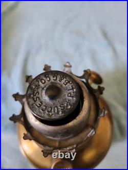 Lot Of Victorian Brass Oil Lamp Fonts c1890s Untested Selling As Is