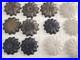 Lot_of_12_Vintage_5_5_Frosted_Glass_Bobeches_Painted_Flower_Design_Lamp_Parts_01_fvx