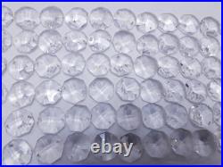 Lot of 150 pieces Vintage 30 % lead crystal Octagon glass for chandelier parts p