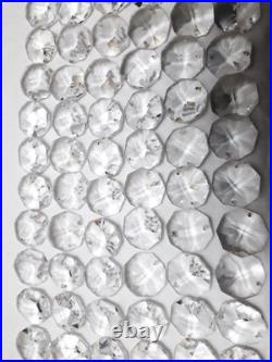 Lot of 150 pieces Vintage 30 % lead crystal Octagon glass for chandelier parts p