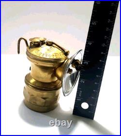 Lot of 3 Vintage Auto-Lite Carbide Miners Brass Lamps Chicago Repair / Parts