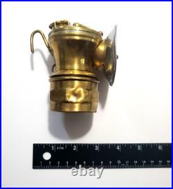 Lot of 3 Vintage Auto-Lite Carbide Miners Brass Lamps Chicago Repair / Parts
