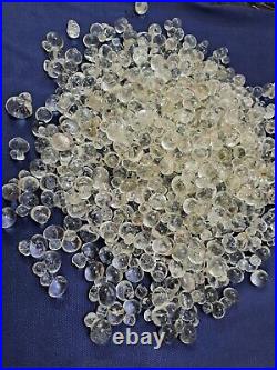 Lot of 500 Vintage Hand Blown white grape glass for chandelier and lamp parts