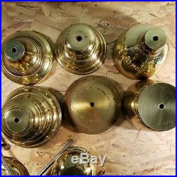 Lot of 82 Electric Lamp Parts Antique Vintage Brass Steel Repair Rod Restoration
