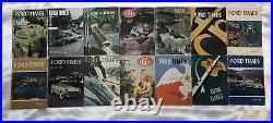 Lot of Vintage 14 Issue of Ford Times Magazine 40's, 50's 70's FoMoCo old Car
