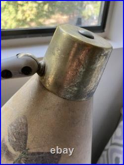 MCM Butterfly Prescolite Swiv-o-Matic Double Gooseneck Lamp With Brass Fittings