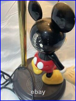 MICKEY MOUSE Vintage Disney Table Lamp ANIMATED TALKING LIGHT SOUND PARTS ONLY