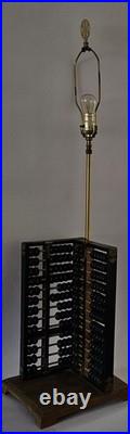 MID Century Chinese Duo- Abacus Lamp Fully Stamped Original Fittings 42×10