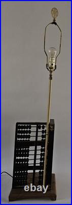 MID Century Chinese Duo- Abacus Lamp Fully Stamped Original Fittings 42×10
