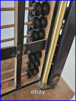 MID Century Chinese Duo- Abacus Lamp Fully Stamped Original Fittings 42×10