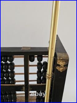 MID Century Chinese Duo- Abacus Lamp Fully Stamped Original Fittings 42×10