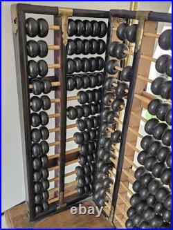 MID Century Chinese Duo- Abacus Lamp Fully Stamped Original Fittings 42×10