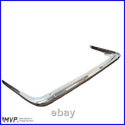 MVP BMW 2002 Rear Chrome Bumper, Long Bumpers for 71' up, With 2PC Euro Tag Lamps