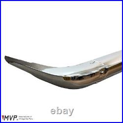 MVP BMW 2002 Rear Chrome Bumper, Long Bumpers for 71' up, With 2PC Euro Tag Lamps
