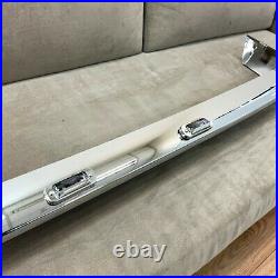 MVP BMW 2002 Rear Chrome Bumper, Short Bumpers up to 71', With 2PC Euro Tag Lamps