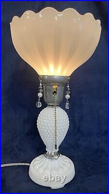 Maximalist Vintage Upcycled Assemblage Art Boudoir Vanity Table Pull Chain Lamp Maximalist Vintage Upcycled Assemblage Art Boudoir Vanity Table Pull Chain Lamp