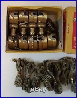 McGill #41 Thin Levolier Brass Switches Lamp Parts Box of 9 NOS Vintage Antique