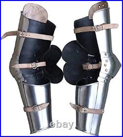 Medieval Knight Full Arm Armor Rarebrace, Vambrace and Elbow Cops Silver AS GIFT