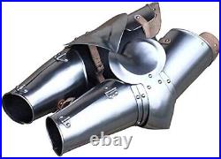 Medieval Knight Full Arm Armor Rarebrace, Vambrace and Elbow Cops Silver AS GIFT