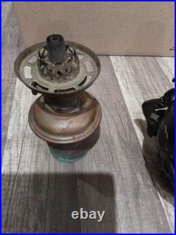 Meiji Period Bronze Floor Lamp Japan Unique Burner Only Parts Only Fish Bird