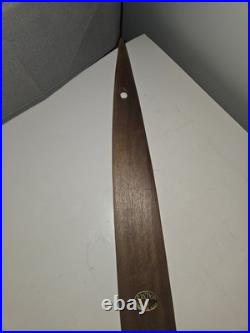 Mid Century Modern Lamp Wooden Pieces 1960s 30 Surfboard Shape Vtg Walnut Parts