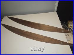 Mid Century Modern Lamp Wooden Pieces 1960s 30 Surfboard Shape Vtg Walnut Parts