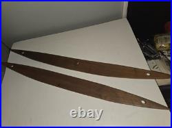 Mid Century Modern Lamp Wooden Pieces 1960s 30 Surfboard Shape Vtg Walnut Parts