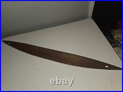 Mid Century Modern Lamp Wooden Pieces 1960s 30 Surfboard Shape Vtg Walnut Parts